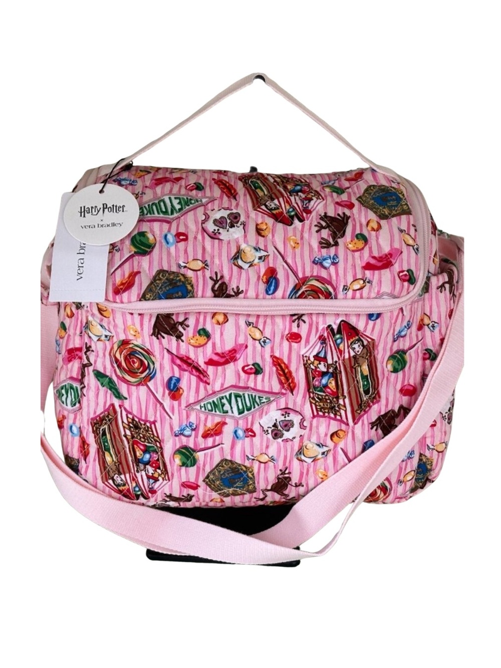 NWT Vera Bradley Harry Potter Pink Honeydukes Quilted Crossbody Lunch Bag